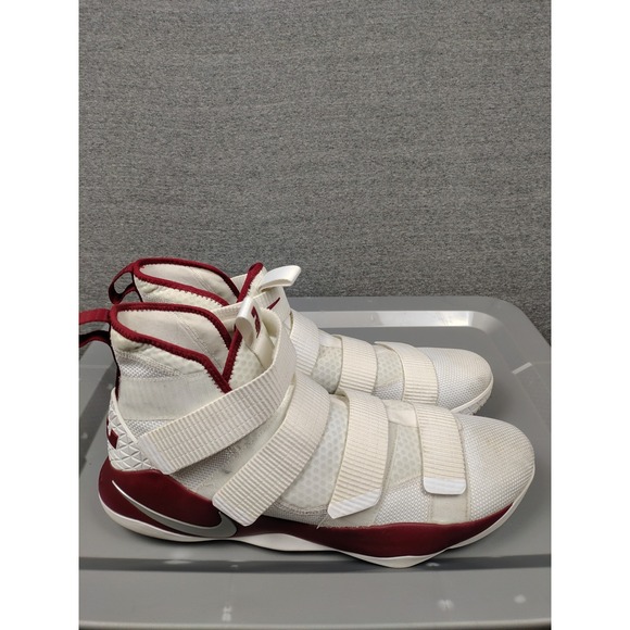 Nike LeBron Soldier 11 Shoes Mens Size 17 Zoom Basketball Strap 897644-101 - Picture 2 of 10